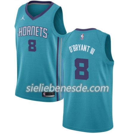 Herren NBA Charlotte Hornets Trikot Johnny OBryant III 8 Nike 2017-18 Teal Swingman